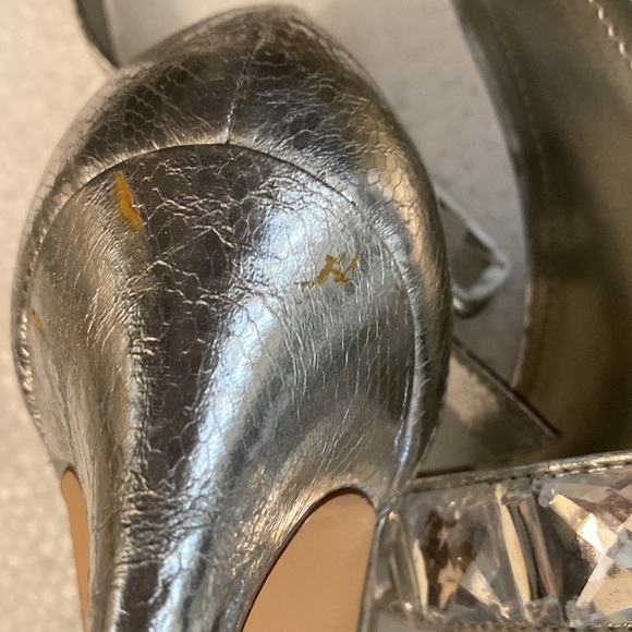 Style & Co Silver Open Toed 3” Heels - Picture 4 of 4